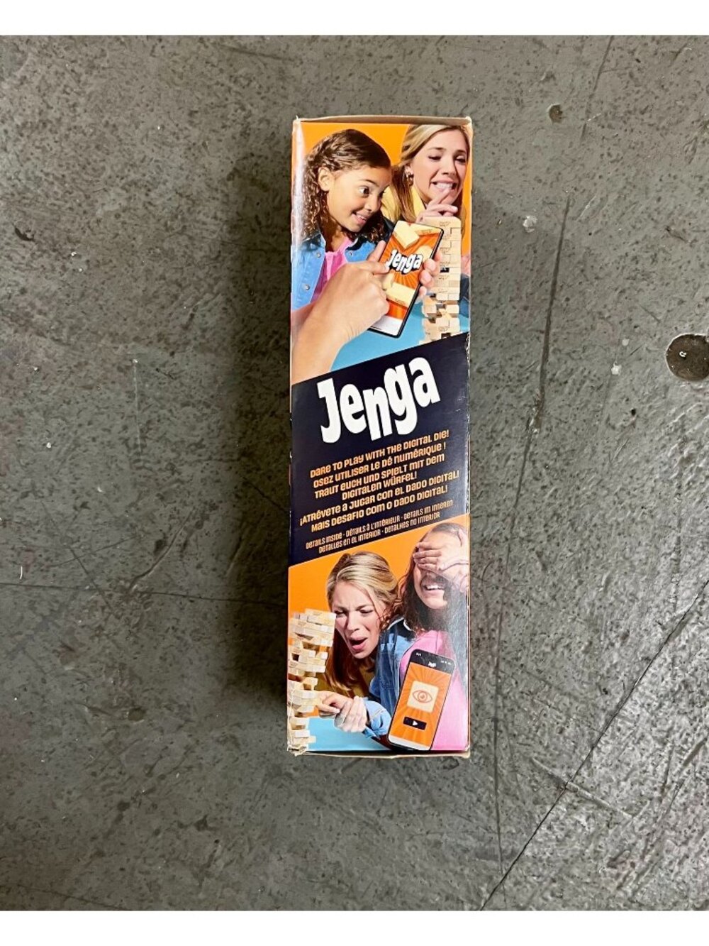 Jenga Classic Game With Digital Dice Hasbro Games Ages 6+ Wooden Blocks Multilin